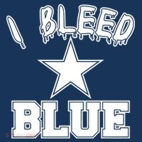 I Bleed Blue Dallas, Texas Fan Pride Mousepad thumb 1