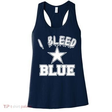 I Bleed Blue Dallas, Texas Fan Pride Women's Tank Top