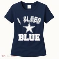 I Bleed Blue Dallas, Texas Fan Pride Women's T-Shirt thumb 0