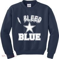 I Bleed Blue Dallas, Texas Fan Pride Kids Sweatshirt thumb 0