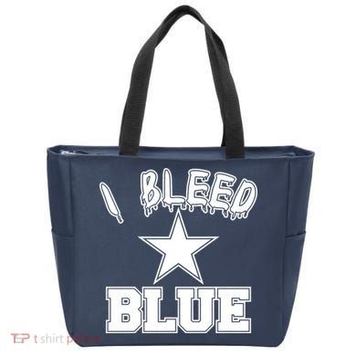 I Bleed Blue Dallas, Texas Fan Pride Tote Bag