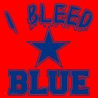 I Bleed Blue Dallas, Texas Fan Pride Santa Hat thumb 1