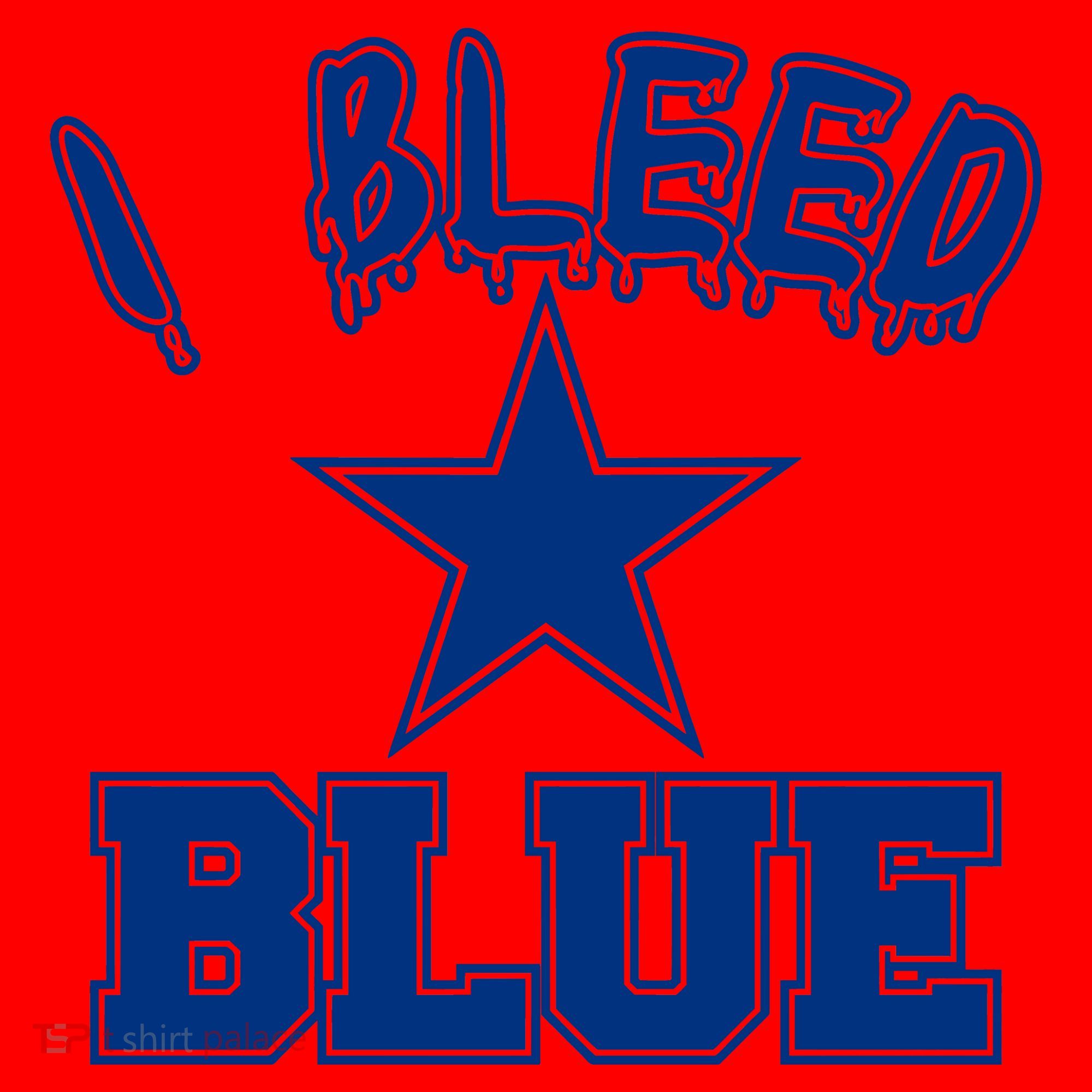 I Bleed Blue Dallas, Texas Fan Pride Santa Hat