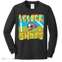 I Block Shots Kids Long Sleeve Shirt thumb 0