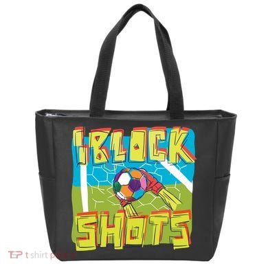 I Block Shots Tote Bag