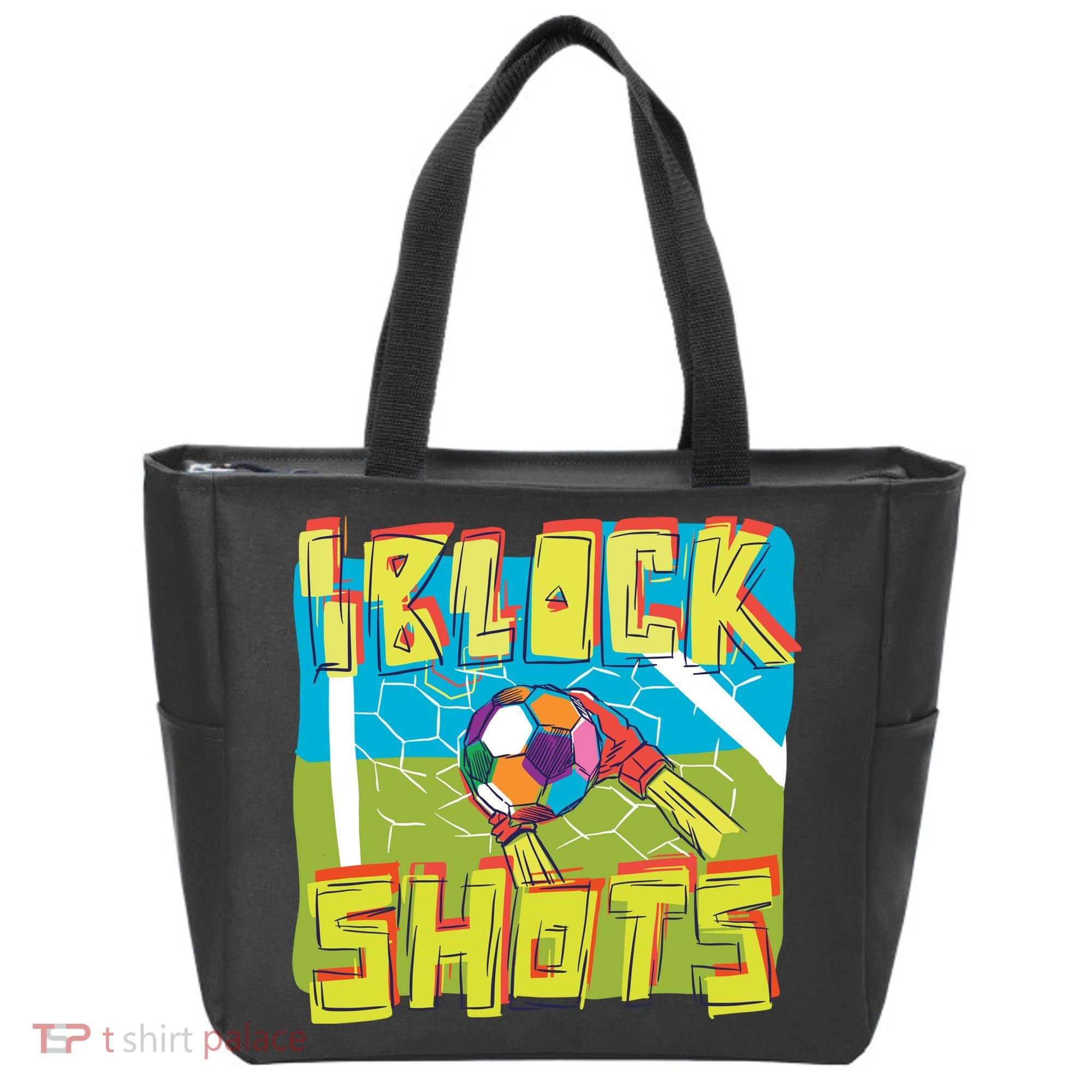 I Block Shots Tote Bag