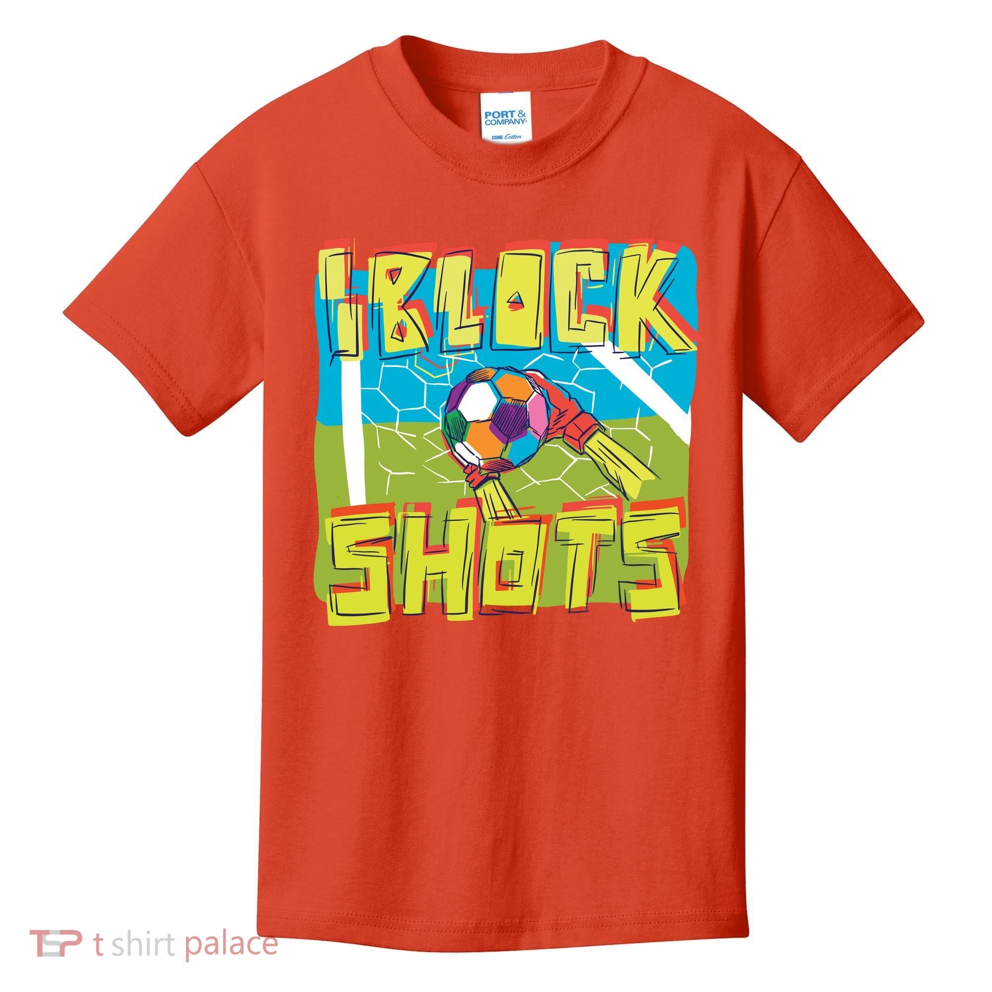 I Block Shots Kids T-Shirt