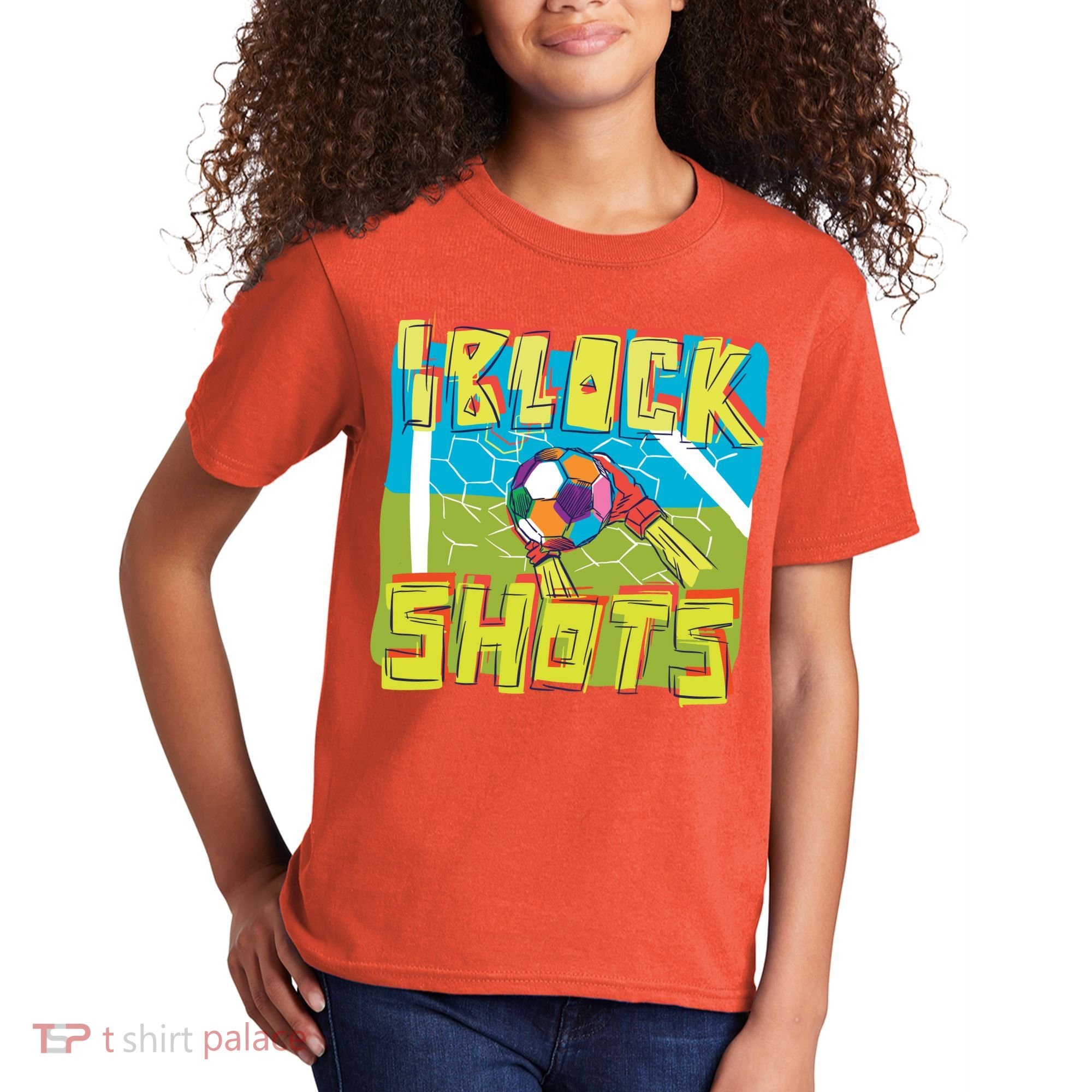 I Block Shots Kids T-Shirt