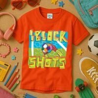 I Block Shots Kids T-Shirt thumb 3