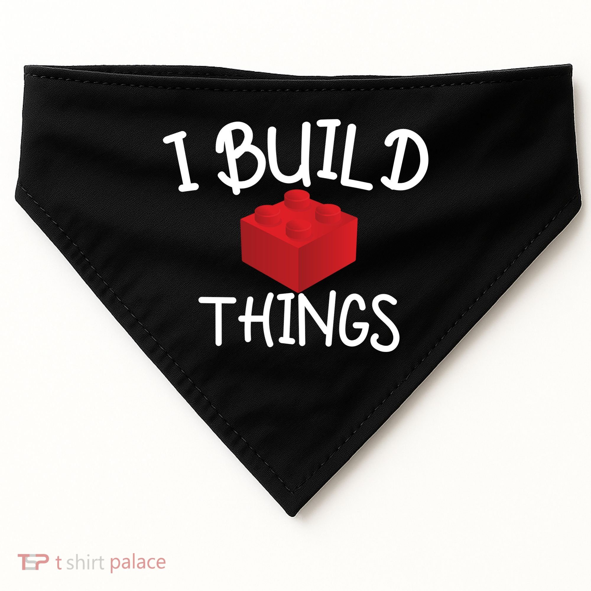 I Build Things Building Blocks USA-Made Doggie Bandana