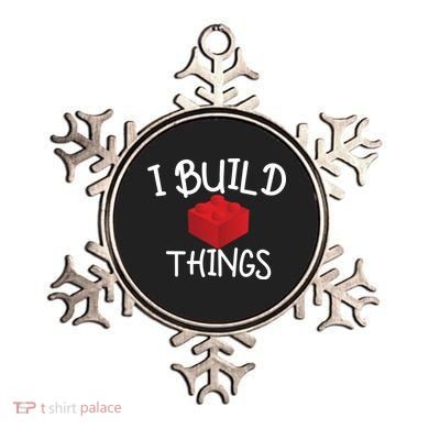 I Build Things Building Blocks Ornament