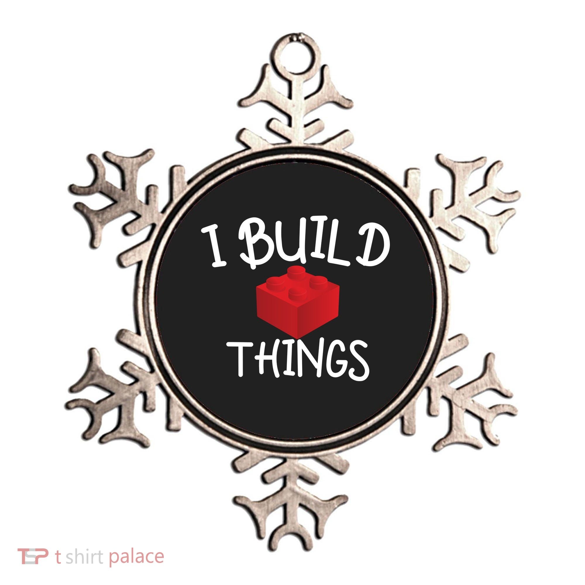 I Build Things Building Blocks Ornament