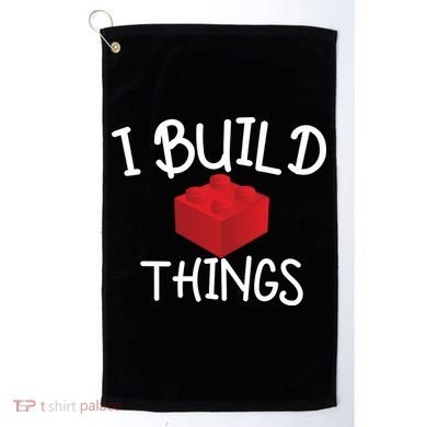 I Build Things Building Blocks Golf Towel