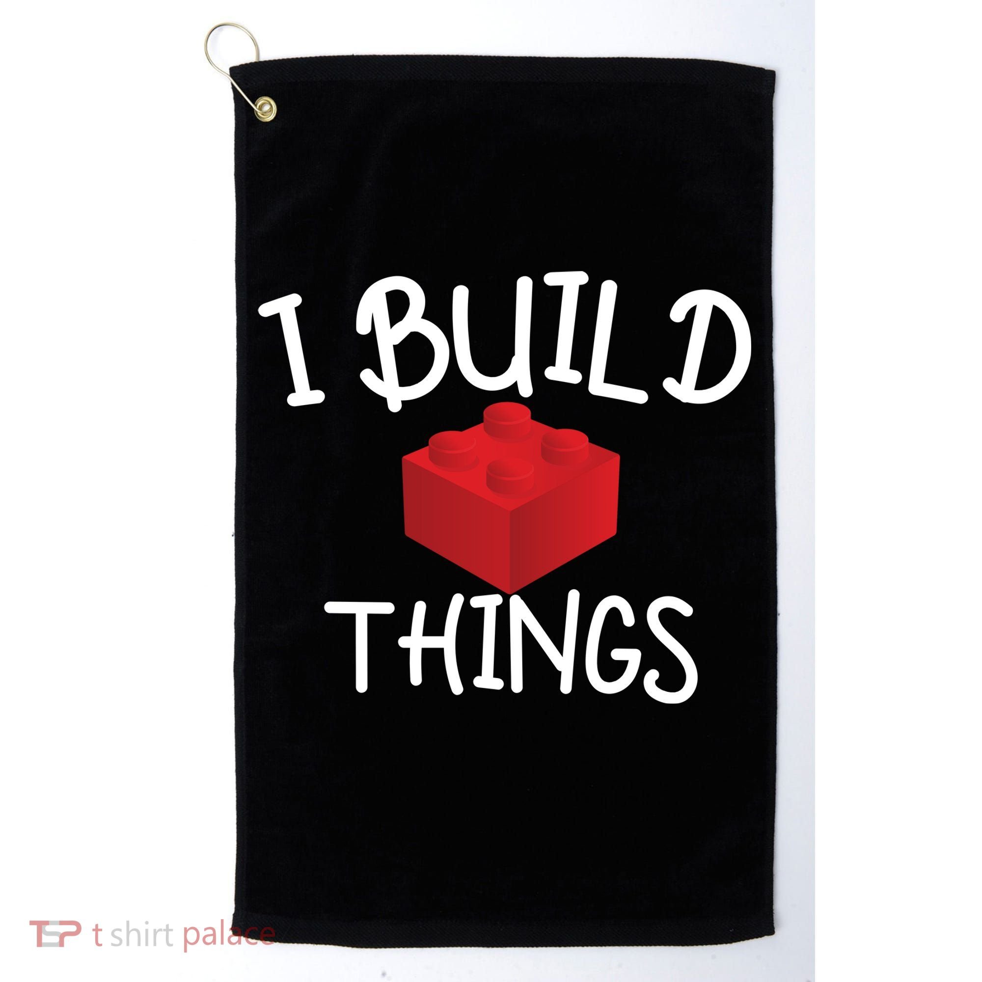 I Build Things Building Blocks Golf Towel