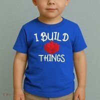 I Build Things Building Blocks Toddler T-Shirt thumb 2