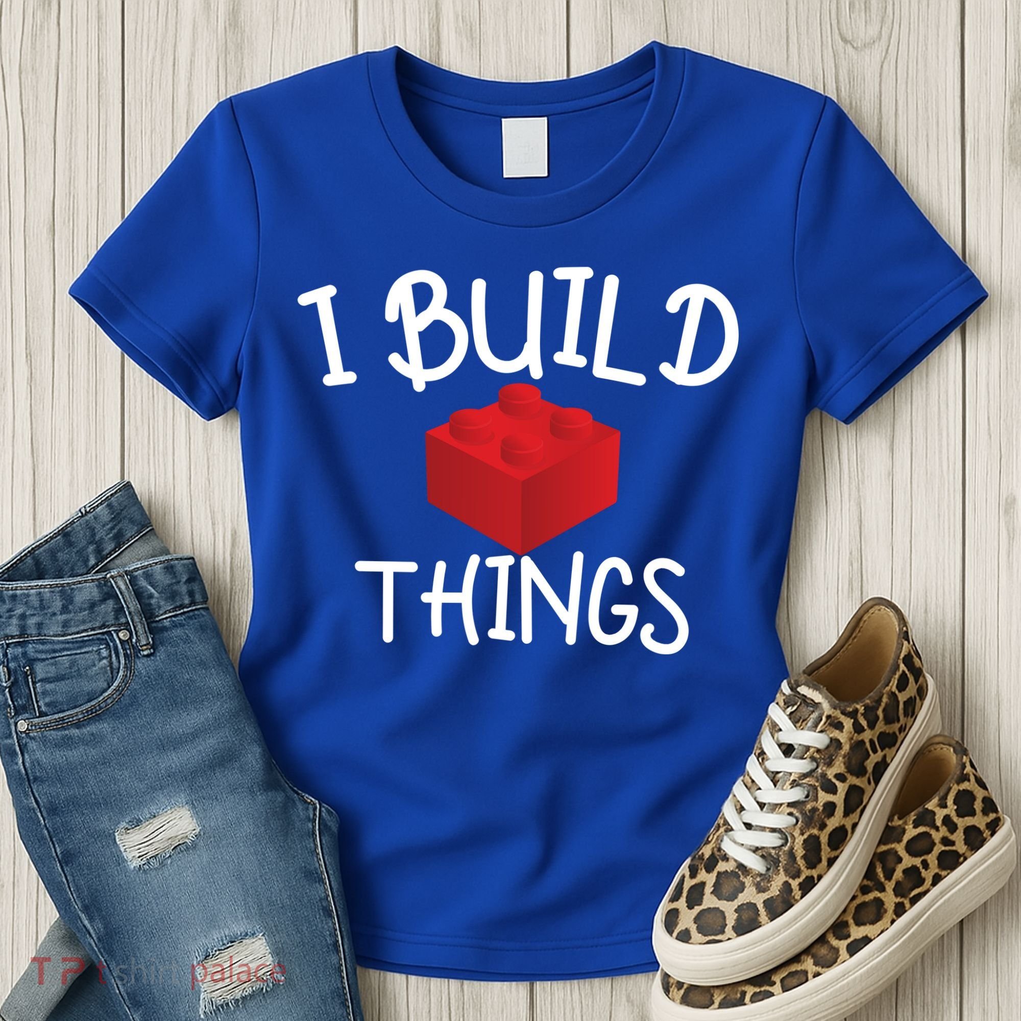 I Build Things Building Blocks Women's T-Shirt