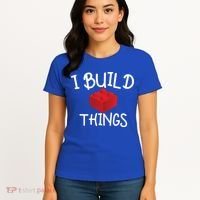 I Build Things Building Blocks Women's T-Shirt thumb 4