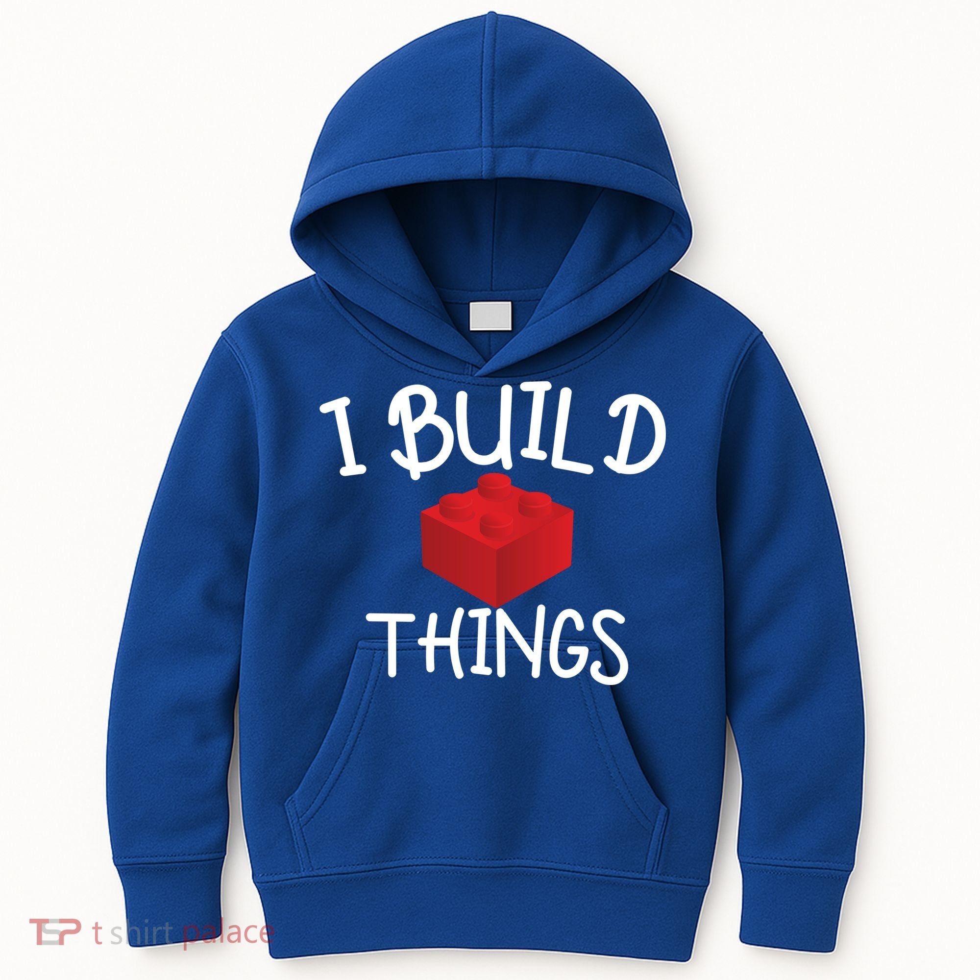I Build Things Building Blocks Kids Hoodie