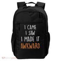 I Cam I Saw I Made It Awkward Backpack thumb 0