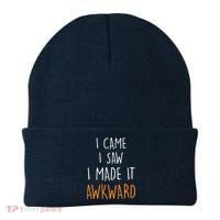 I Cam I Saw I Made It Awkward Beanie thumb 0