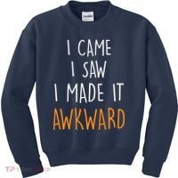 I Cam I Saw I Made It Awkward Kids Sweatshirt thumb 0