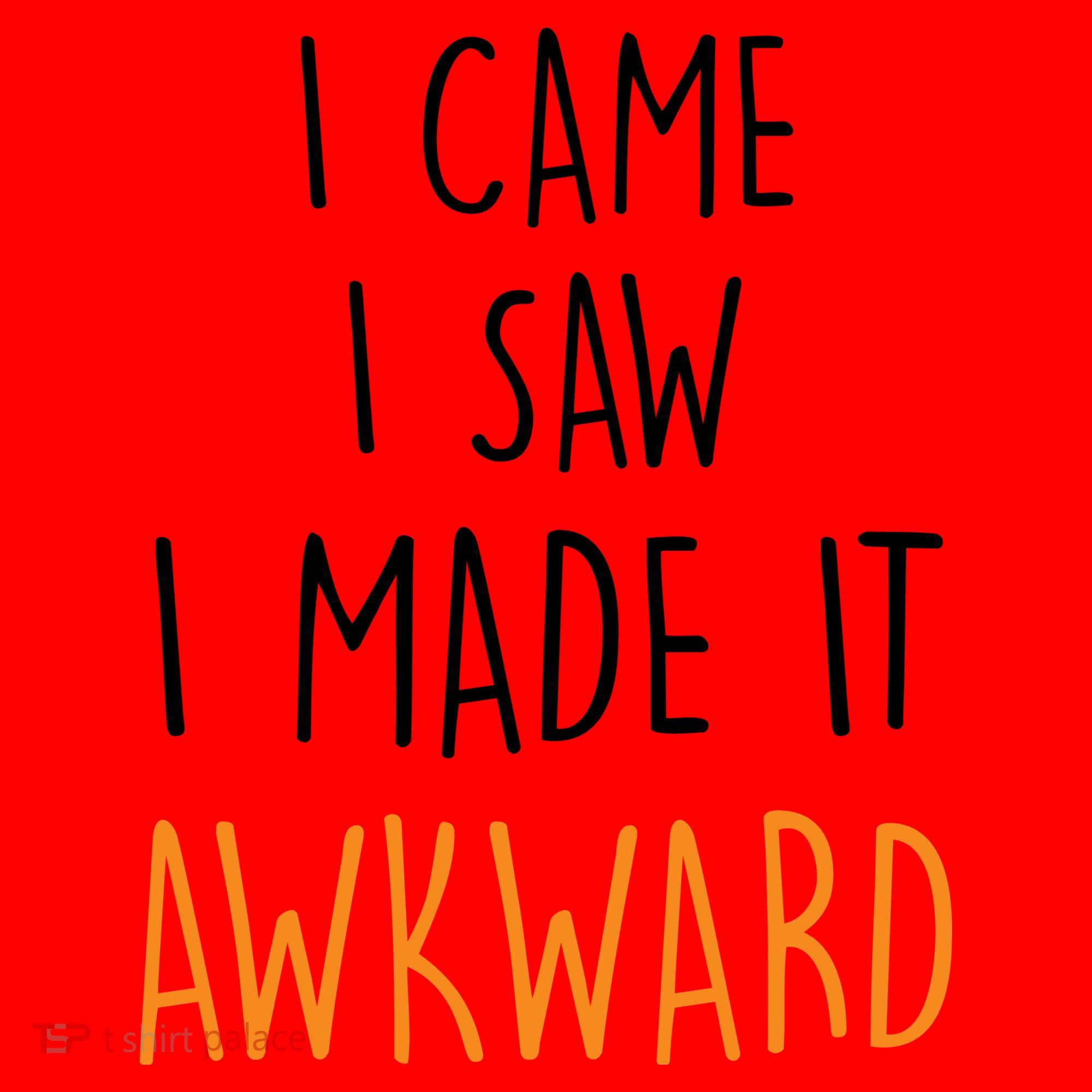 I Cam I Saw I Made It Awkward Santa Hat