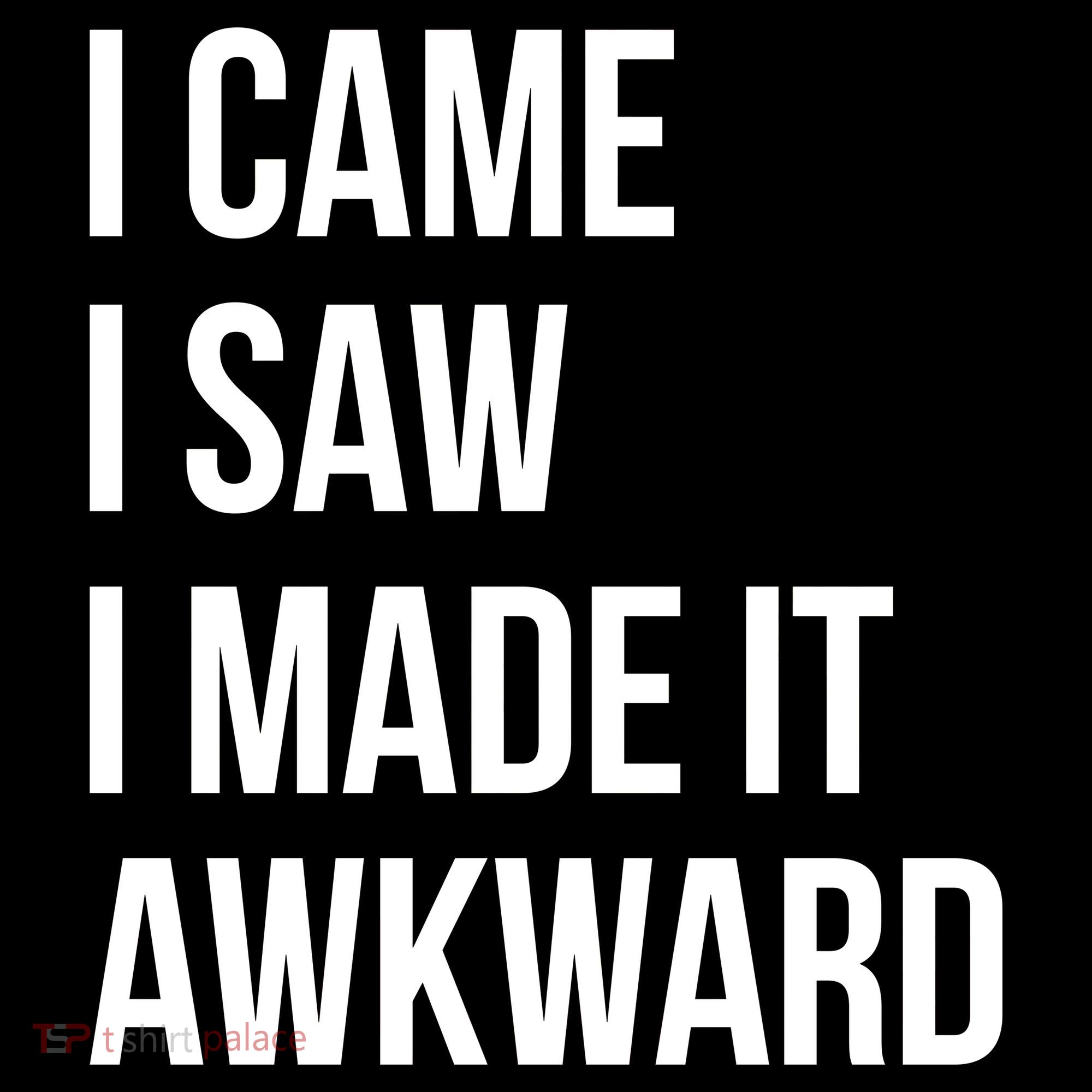 I Came I Saw I Made It Awkward Funny Ornament
