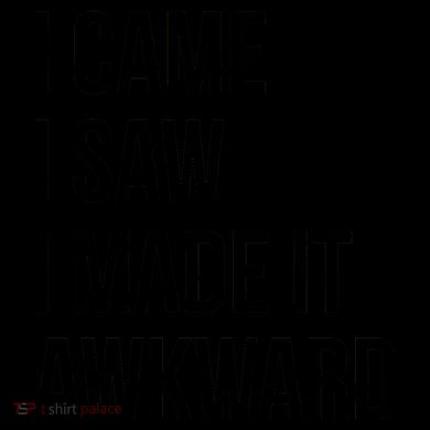 I Came I Saw I Made It Awkward Funny Kids Colorblock Raglan Jersey