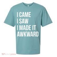 I Came I Saw I Made It Awkward Funny Sueded Cloud Jersey T-Shirt thumb 0