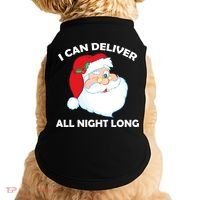 I Can Deliver All Night Long X-Mas Bad Santa Doggie Tank thumb 0