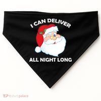 I Can Deliver All Night Long X-Mas Bad Santa USA-Made Doggie Bandana thumb 0