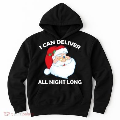 I Can Deliver All Night Long X-Mas Bad Santa Hoodie
