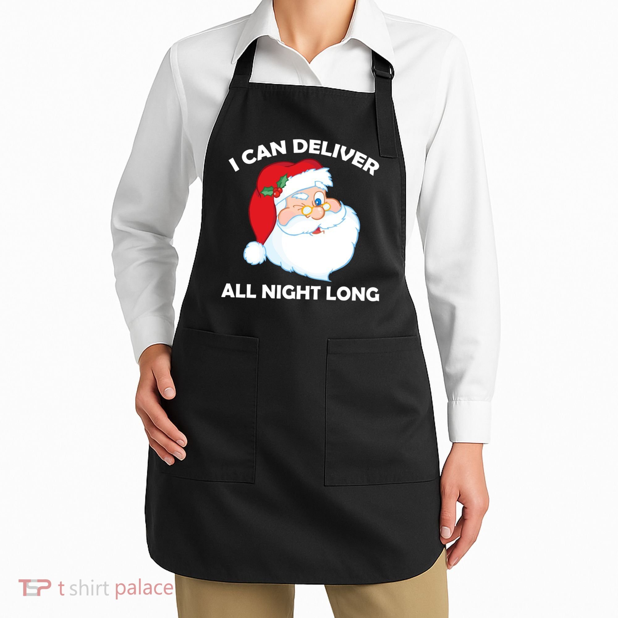 I Can Deliver All Night Long X-Mas Bad Santa Apron
