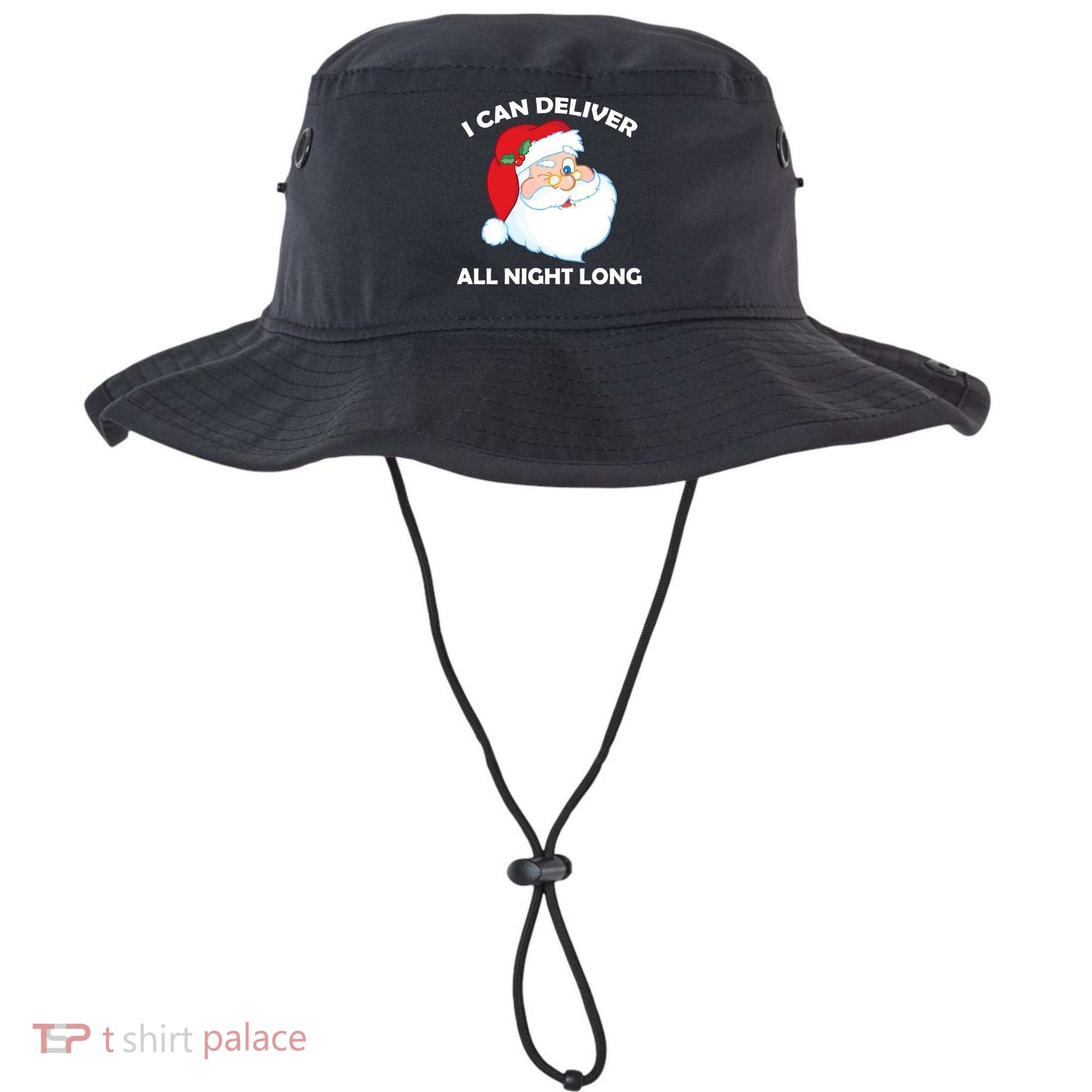 I Can Deliver All Night Long X-Mas Bad Santa Bucket Hat