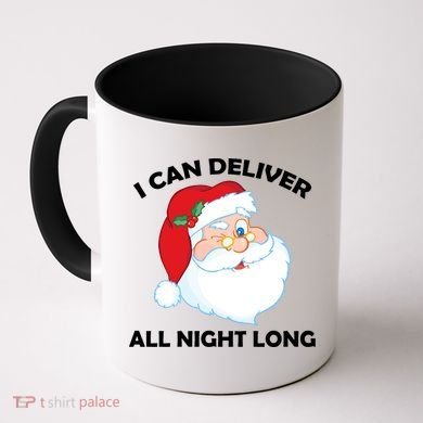 I Can Deliver All Night Long X-Mas Bad Santa Coffee Mug