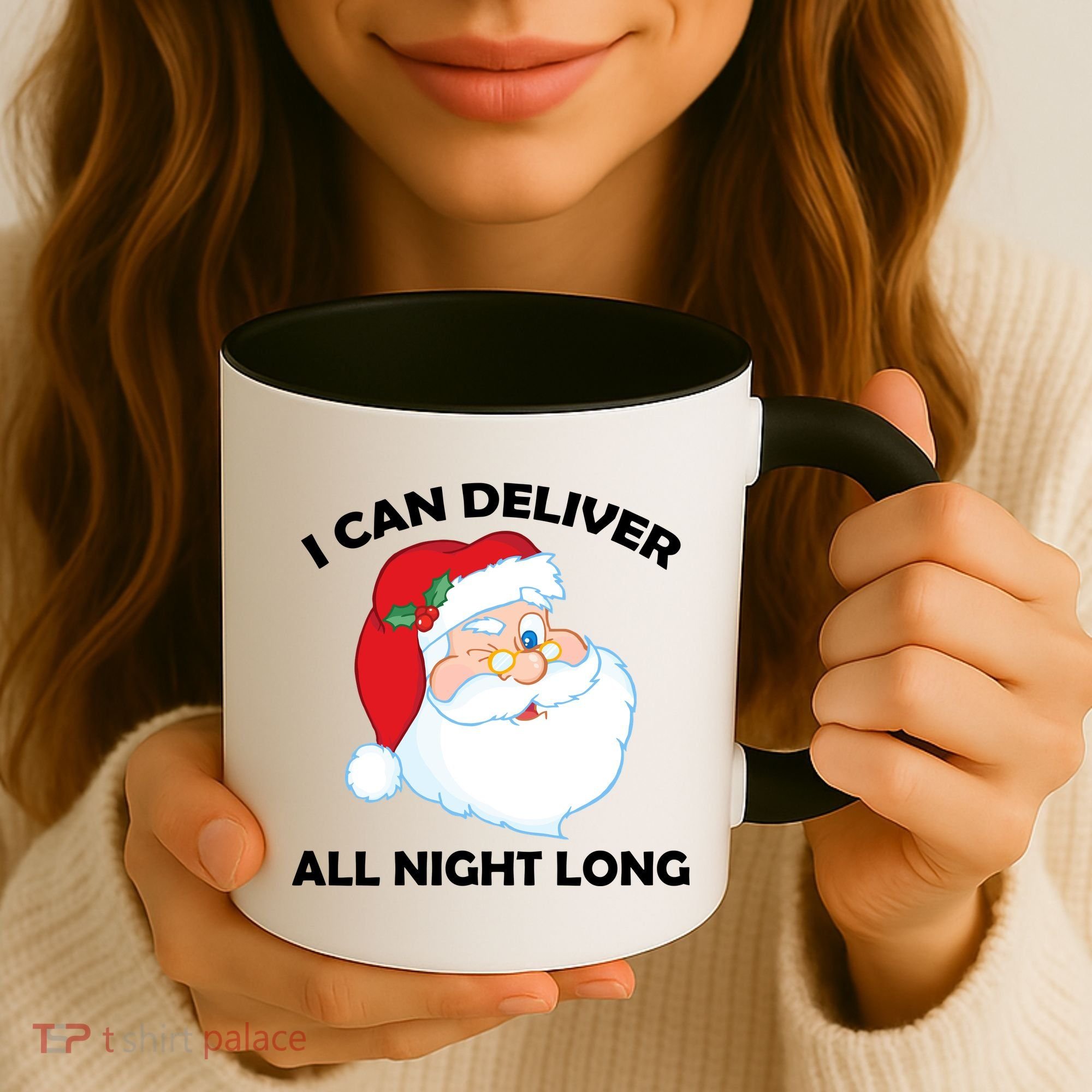 I Can Deliver All Night Long X-Mas Bad Santa Coffee Mug