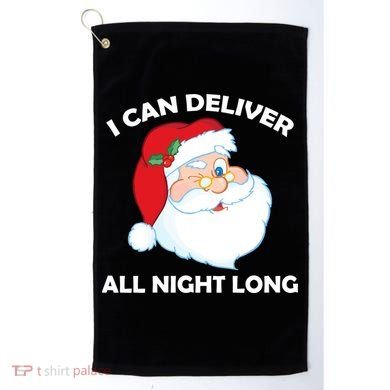 I Can Deliver All Night Long X-Mas Bad Santa Golf Towel