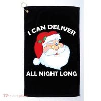 I Can Deliver All Night Long X-Mas Bad Santa Golf Towel thumb 0