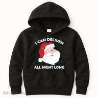 I Can Deliver All Night Long X-Mas Bad Santa Kids Hoodie thumb 0