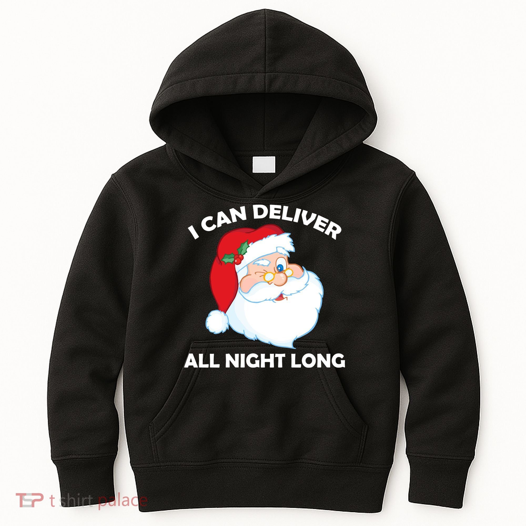 I Can Deliver All Night Long X-Mas Bad Santa Kids Hoodie