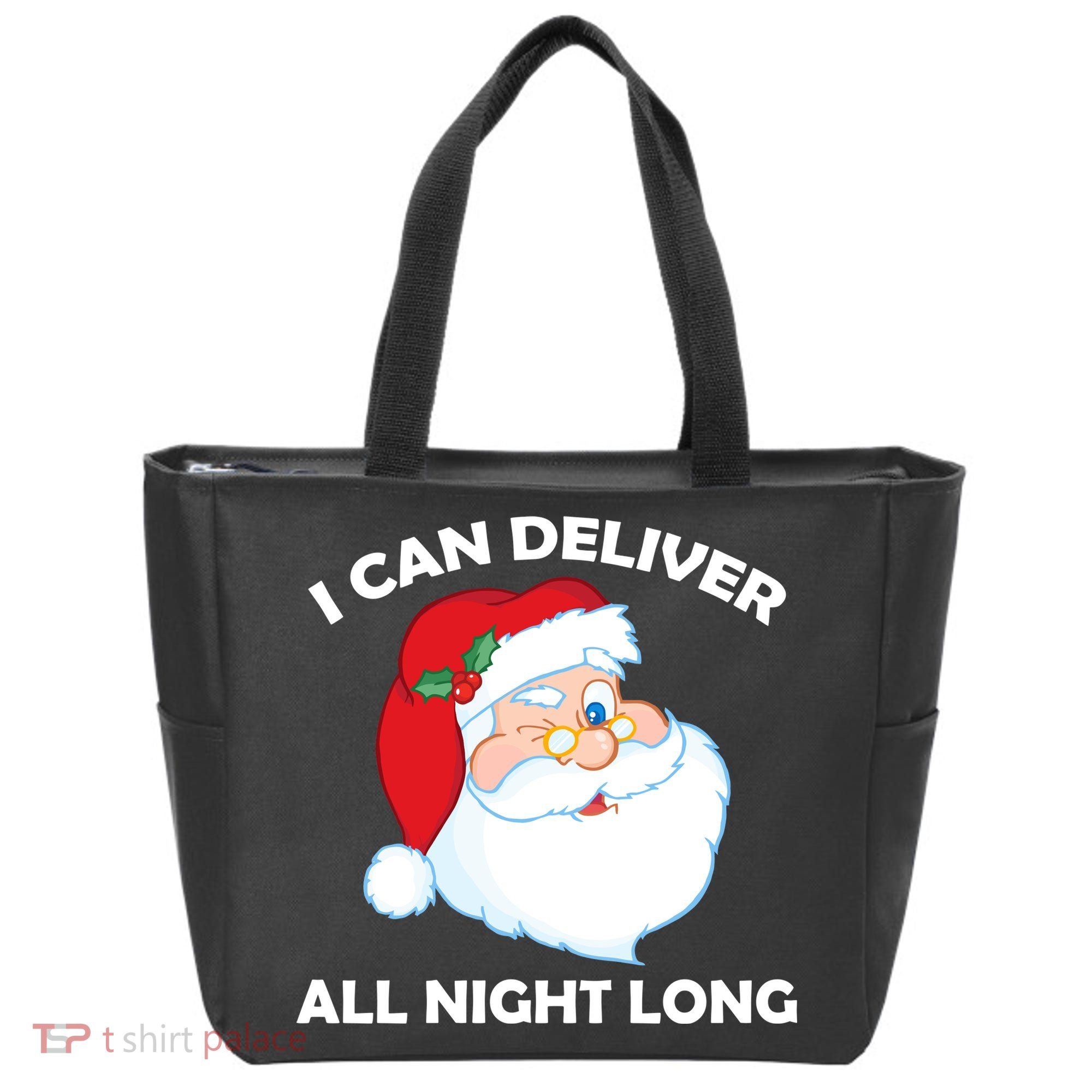I Can Deliver All Night Long X-Mas Bad Santa Tote Bag
