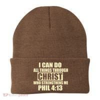 I Can Do All Thing Through Christ Phil 4:13 Beanie thumb 0