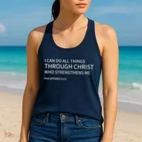 I Can Do All Things Through Christ Women's Tank Top thumb 2