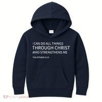 I Can Do All Things Through Christ Kids Hoodie thumb 0