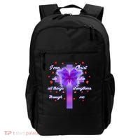 I Can Do All Things Through Christ Butterfly Cross Backpack thumb 0