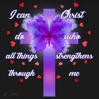 I Can Do All Things Through Christ Butterfly Cross Women's Hoodie thumb 2