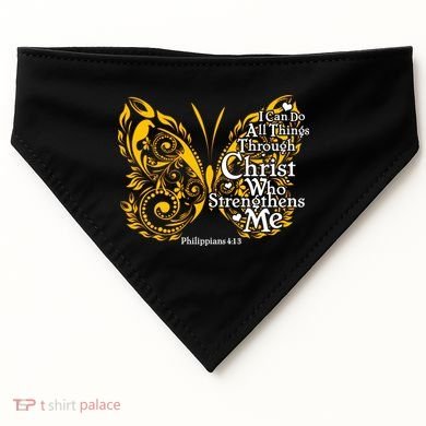 I Can Do All Things Through Christ Philippians 4:13  USA-Made Doggie Bandana