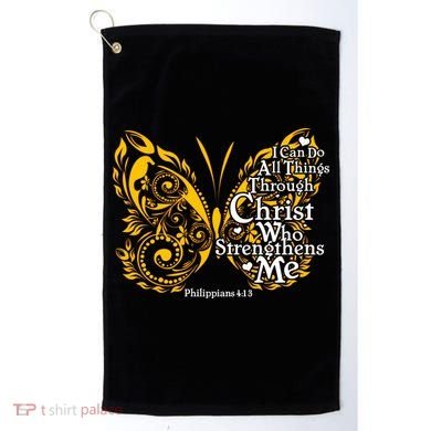 I Can Do All Things Through Christ Philippians 4:13  Golf Towel