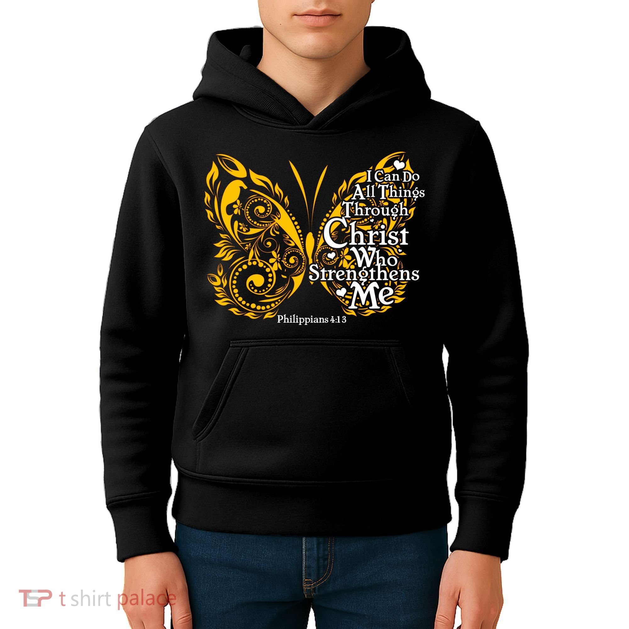 I Can Do All Things Through Christ Philippians 4:13  Kids Hoodie