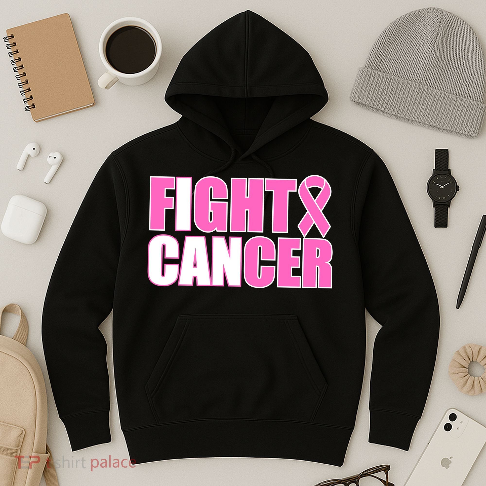I Can Fight Cancer Breast Cancer Awareness Hoodie